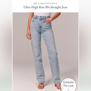 COPY - Abercrombie 90s Straight Curve Love Jeans